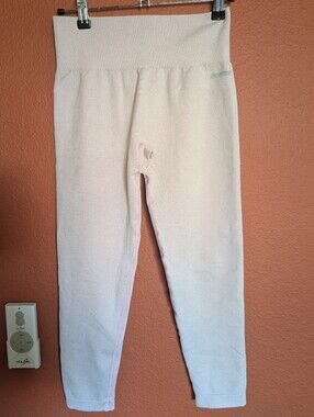 Bo+Tee Baby Pink High-Waisted Seamless Leggings - Size M
